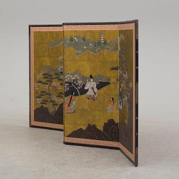 A second half of the 20th century Japanesse folding screen.