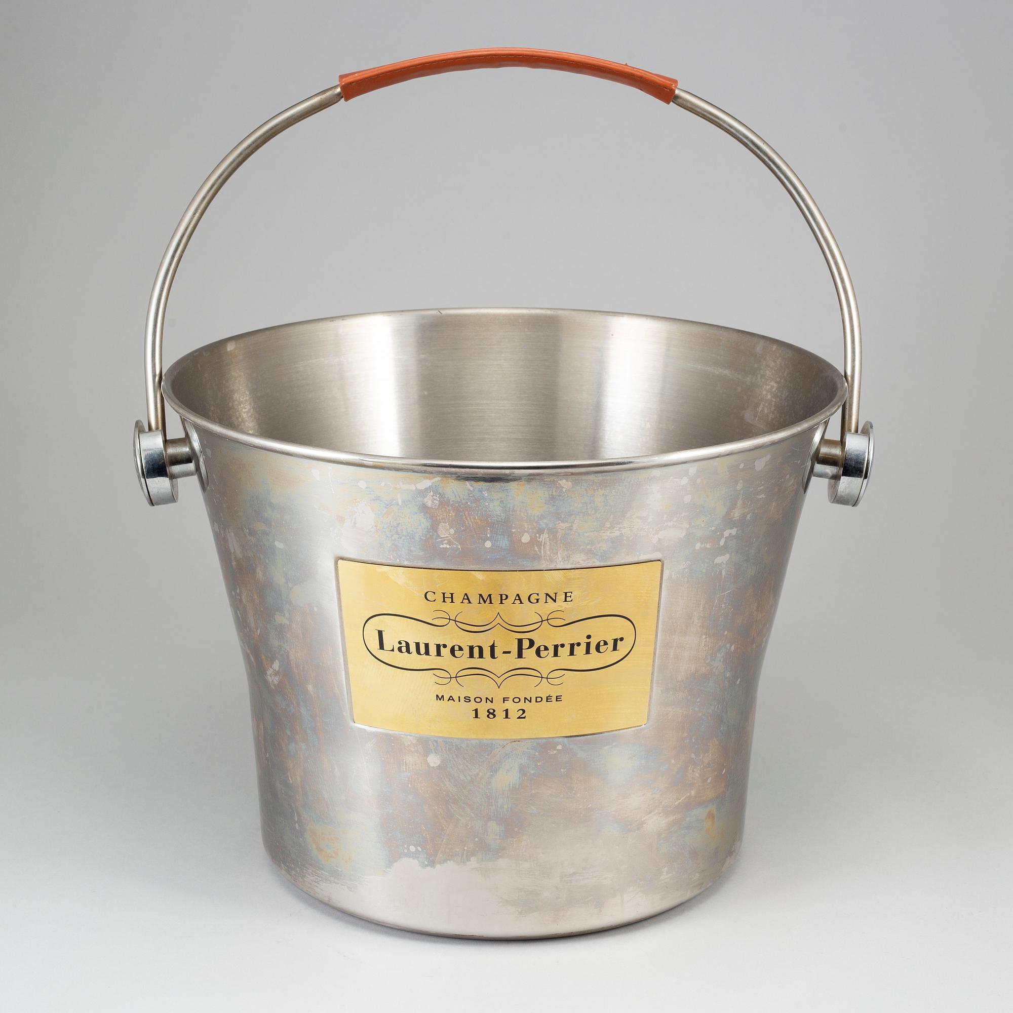 A Laurent-Perrier steel wine cooler, 20th century.