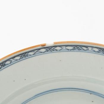 Plates, 6 pieces, China, 19th century, porcelain.