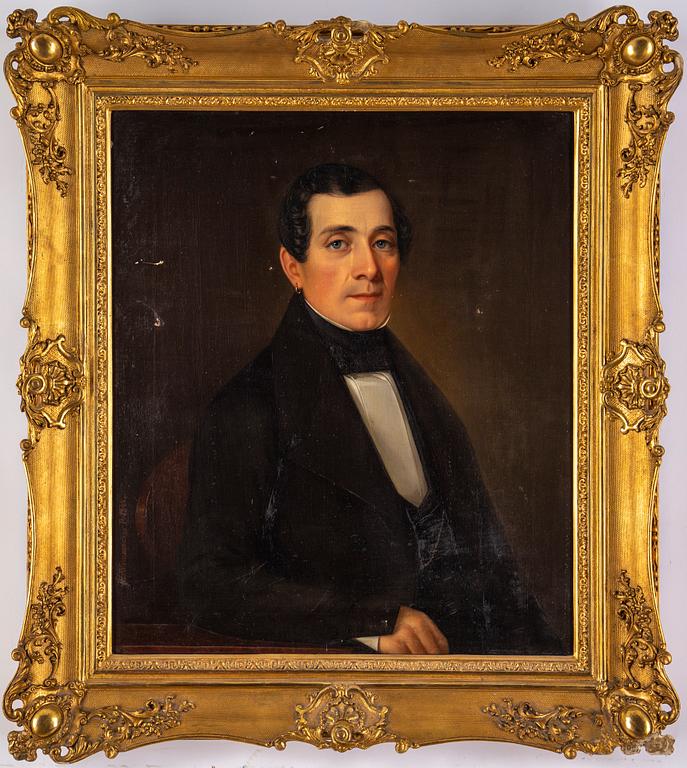 Erik Wahlbergson, oil on canvas, signed and dated 1844.