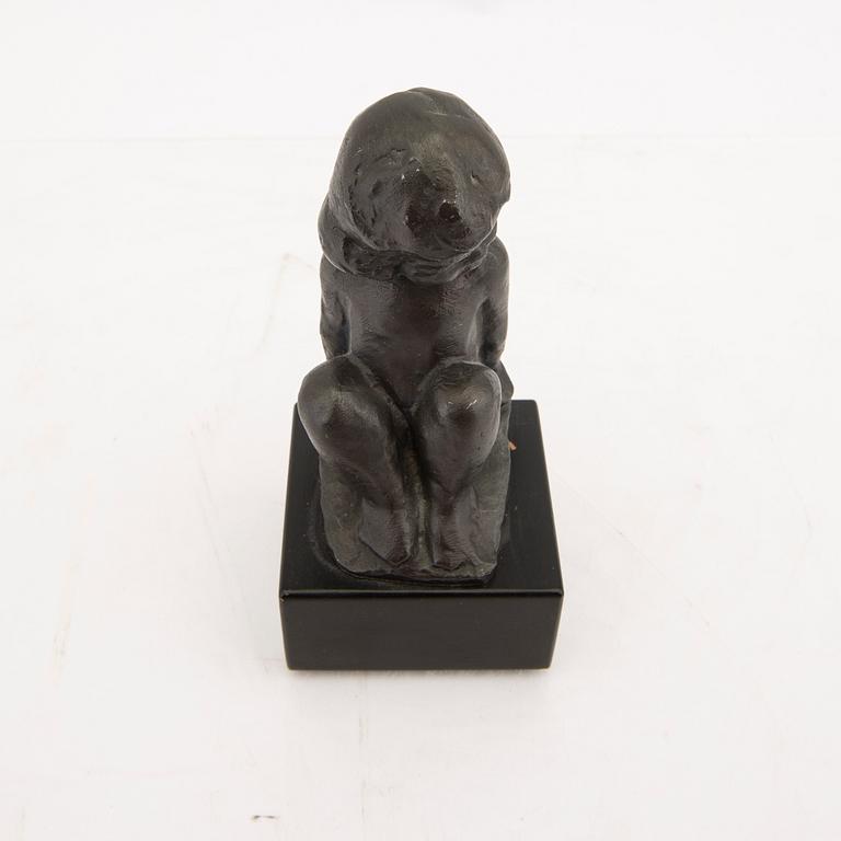 Carl-Einar Borgström,  signed metal sculpture.