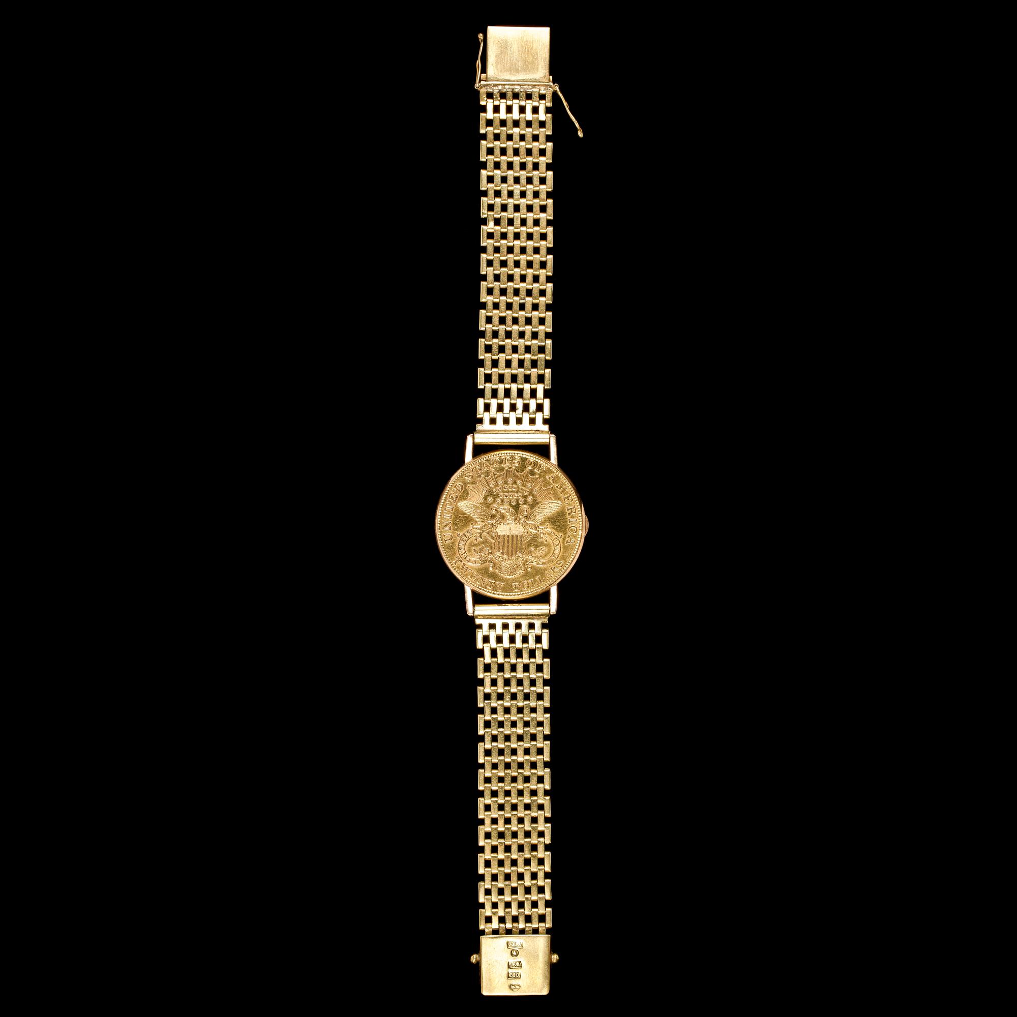 ARMBANDSUR, 18k guld, Stockholm, 1976. Tot ca 76 gr.