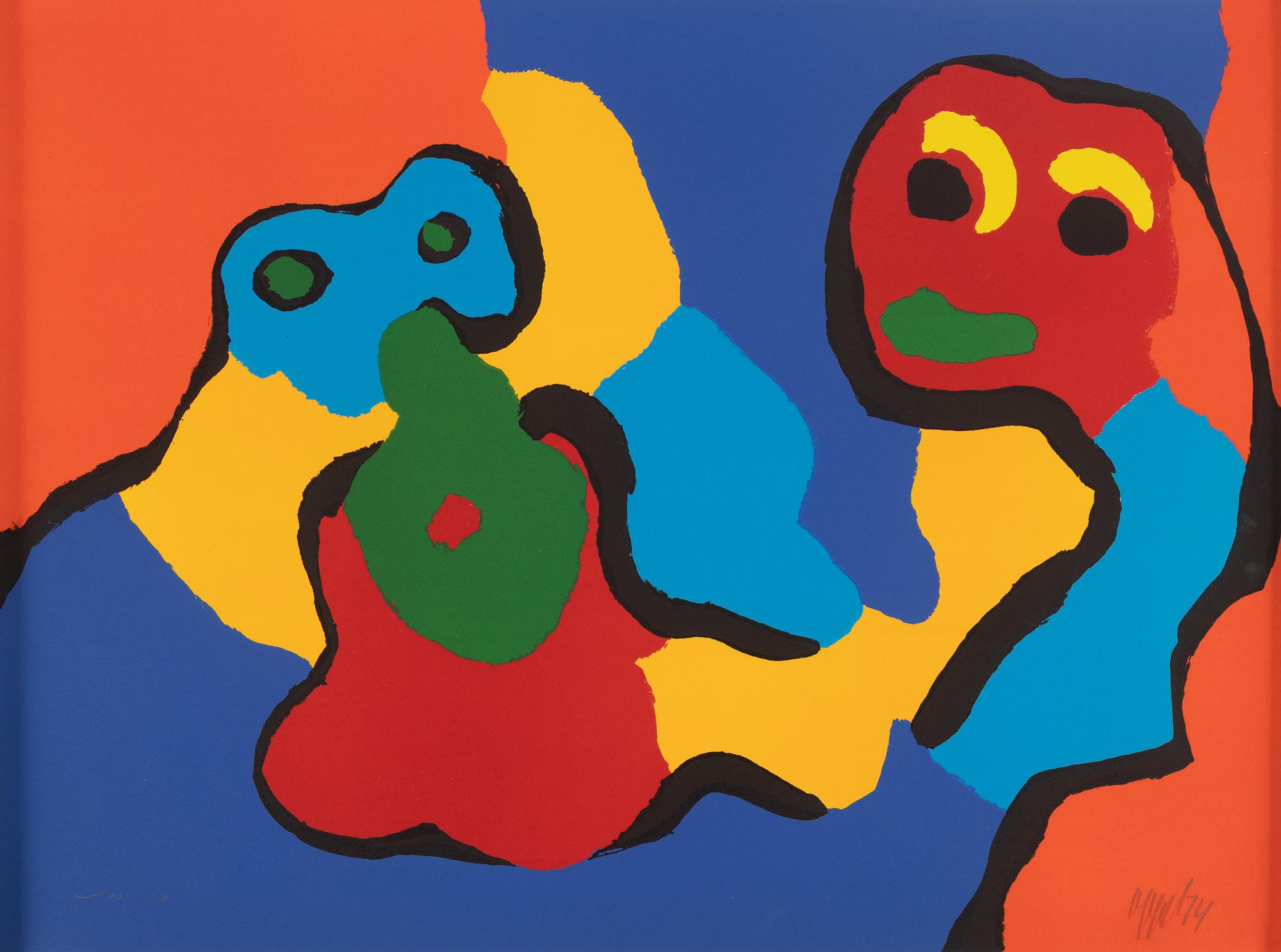 Karel Appel, lithograph in colours, 1974, signed 100/110.