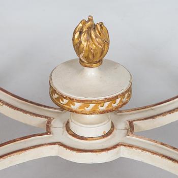 An 8-piece Gustavian style furniture set, late 19th century.