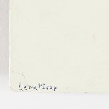 LENA PÅRUP, mixed media on panel signed.