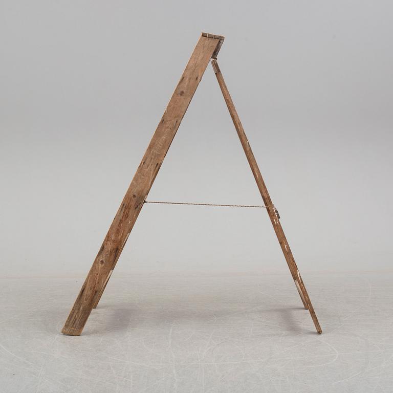 a 20th century wooden ladder.
