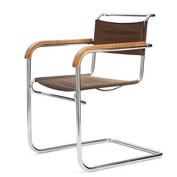 Marcel Breuer, an armchair, model "B34", Thonet, ca 1929-30.