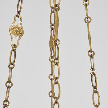 Ampel. för åtta ljus, Frankrike, 1800-talets första hälft, Empire.