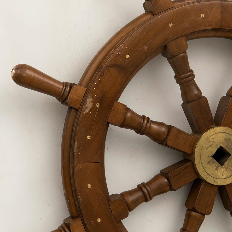 Steering wheel for a boat, first half of the 20th century.