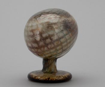 FIGURIN, glas, "Uggla", osignerad, Oiva Toikka, Nuutajärvi. 1900-talets slut.