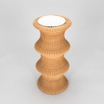 Eero Aarnio, a 1960's "Story Stool" rattan stool, handmade by Sokeva, Finland.