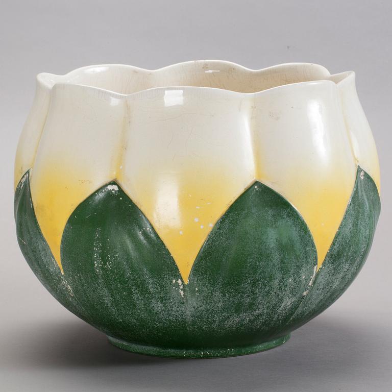 PIEDESTAL med YTTERFODER, flintgods. Rörstrand, Jugend.