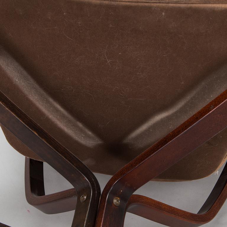 Sigurd Ressel, fåtölj, "Falcon chair", Vatne Möbler Norge 1970-tal.
