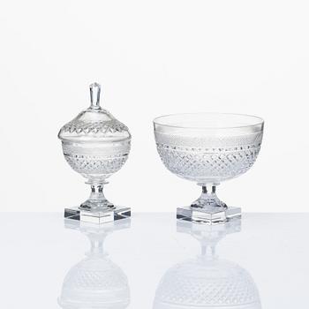 Elis Bergh, a 129 pcs 'Kent' glass service, Kosta, Sweden.