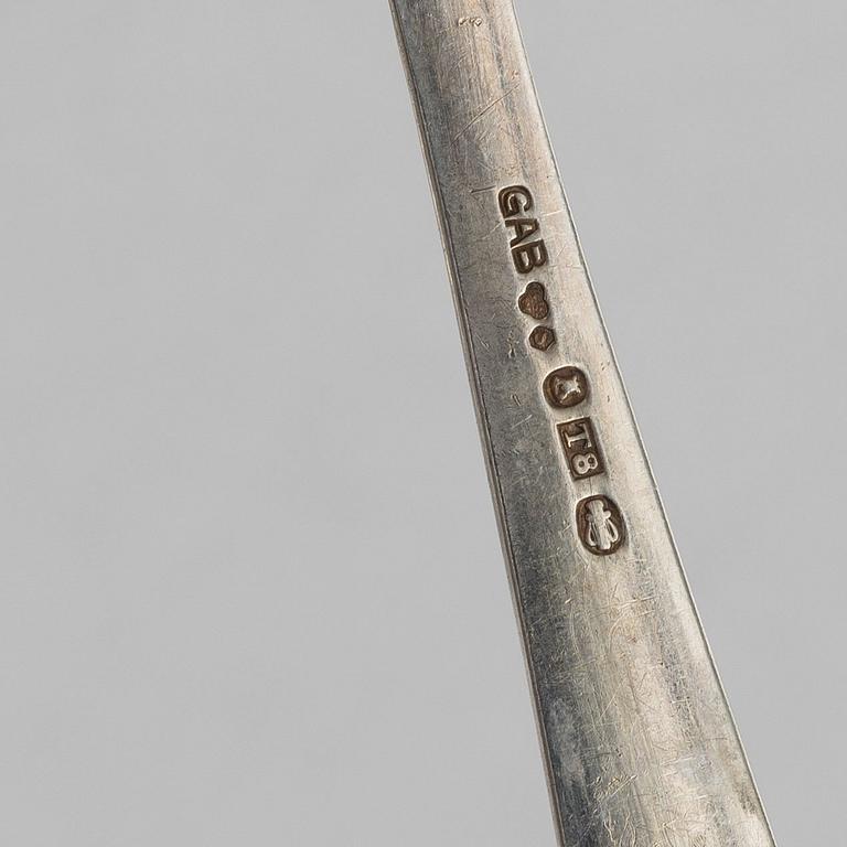 Jacob Ängman, Cutlery set, 36 pieces, silver, “Rosenholm”, GAB.