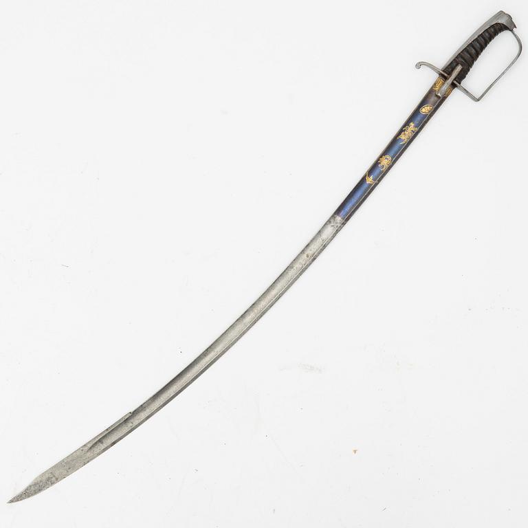 A  Swedish officer's sabre, second half of the 18th Century.