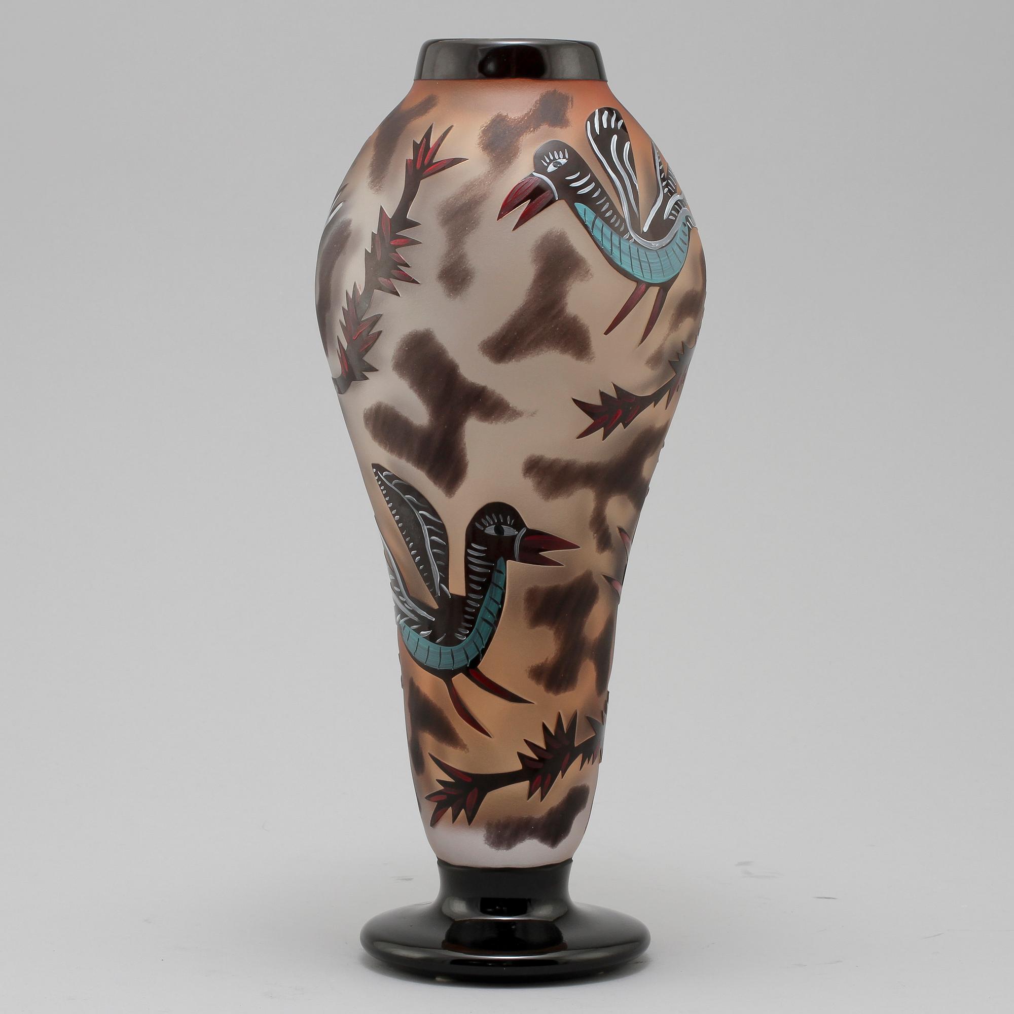 VAS, glas, Ulrica Hydman-Vallien, Kosta Boda Edition, signerad UHV ED 014002/60 och numrerad 15/60.