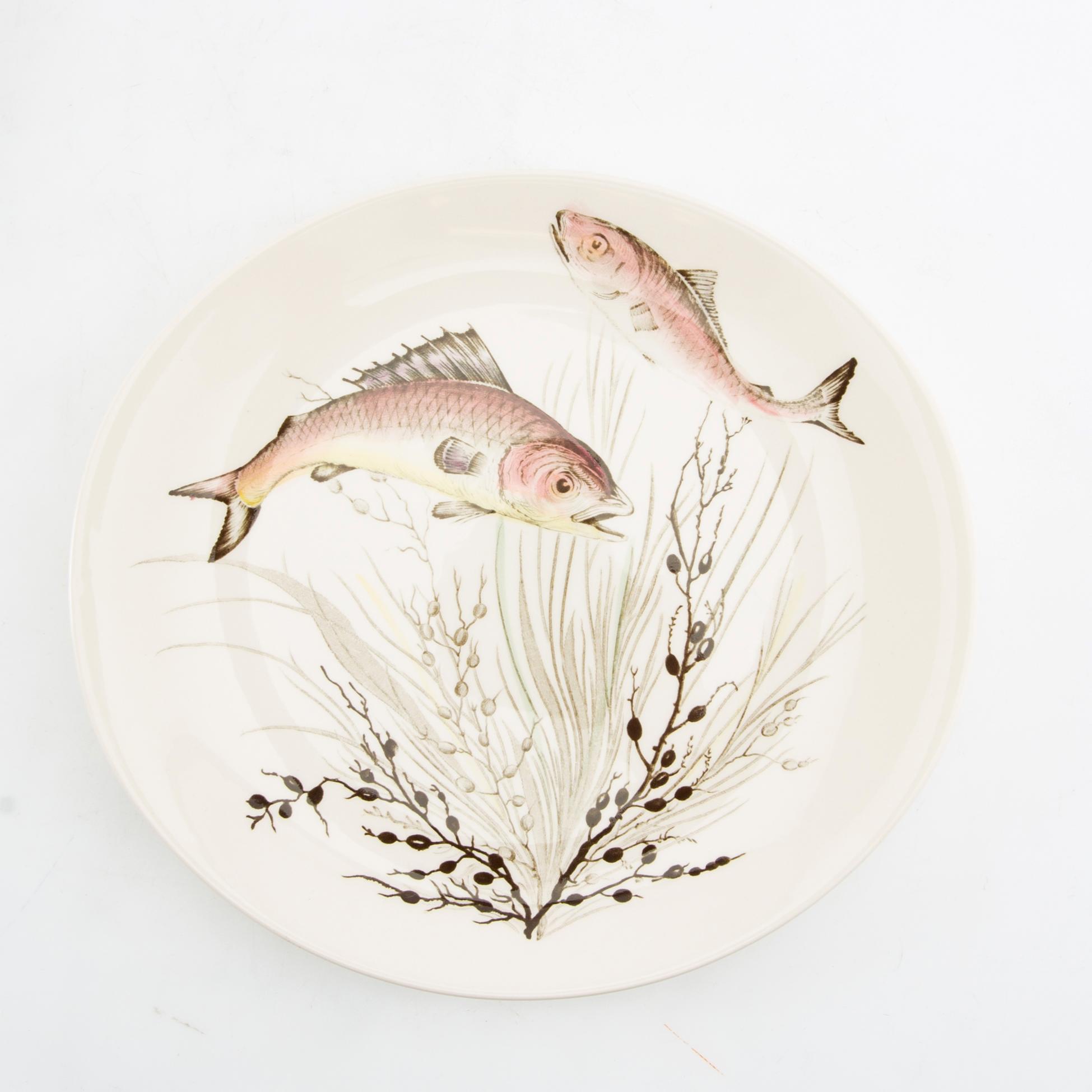 Plates 11 pcs "Fish" Johnson Bros England ironstone first half/mid 20th century.