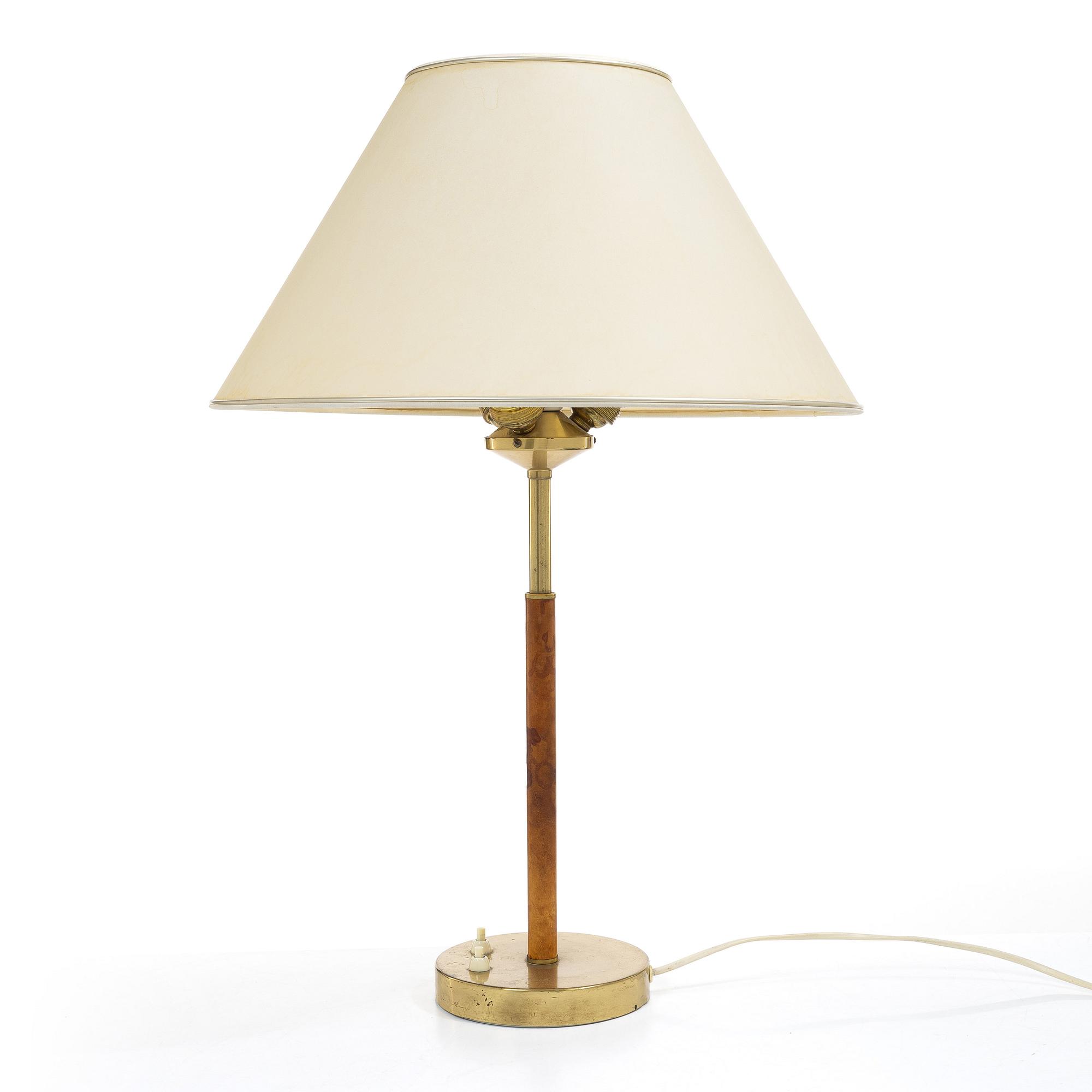Bertil Brisborg, & Åke Hultgren, a table lamp model 2043, Nordiska Kompaniet, 1940s–50s.