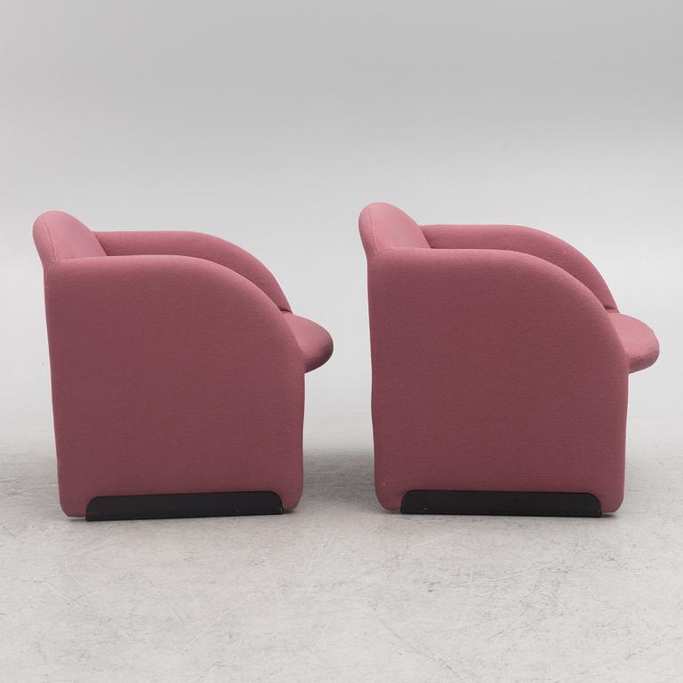 Pierre Paulin, a pair of "Ben" armchairs for Artifort, France, later part of the 20th century.