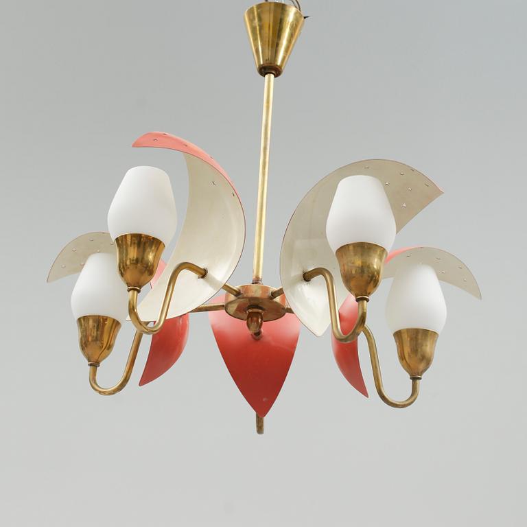 TAKLAMPA, 1900-talets mitt. Höjd 54 cm.