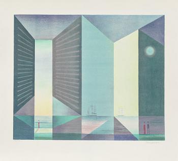 Sven Jonson · SVEN JONSON, färglitografi, signerad och numrerad 59/300.
