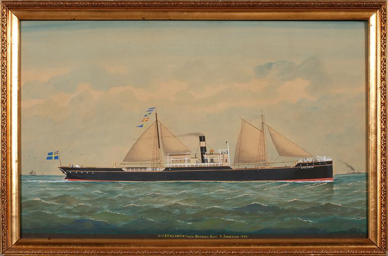 OKÄND KONSTNÄR, gouache, sekelskiftet 1900.
