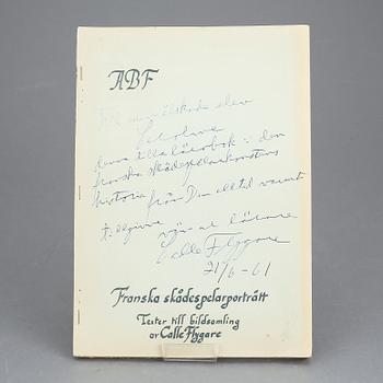 CALLE FLYGARE (1907-1972), egenhändigt signerat texthäfte, daterad 21/6 1961.