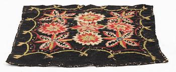 A cushion, flat stitches,c 44 x 44 cm, possibly from Gärds district, Scania, first half of the 19th century.