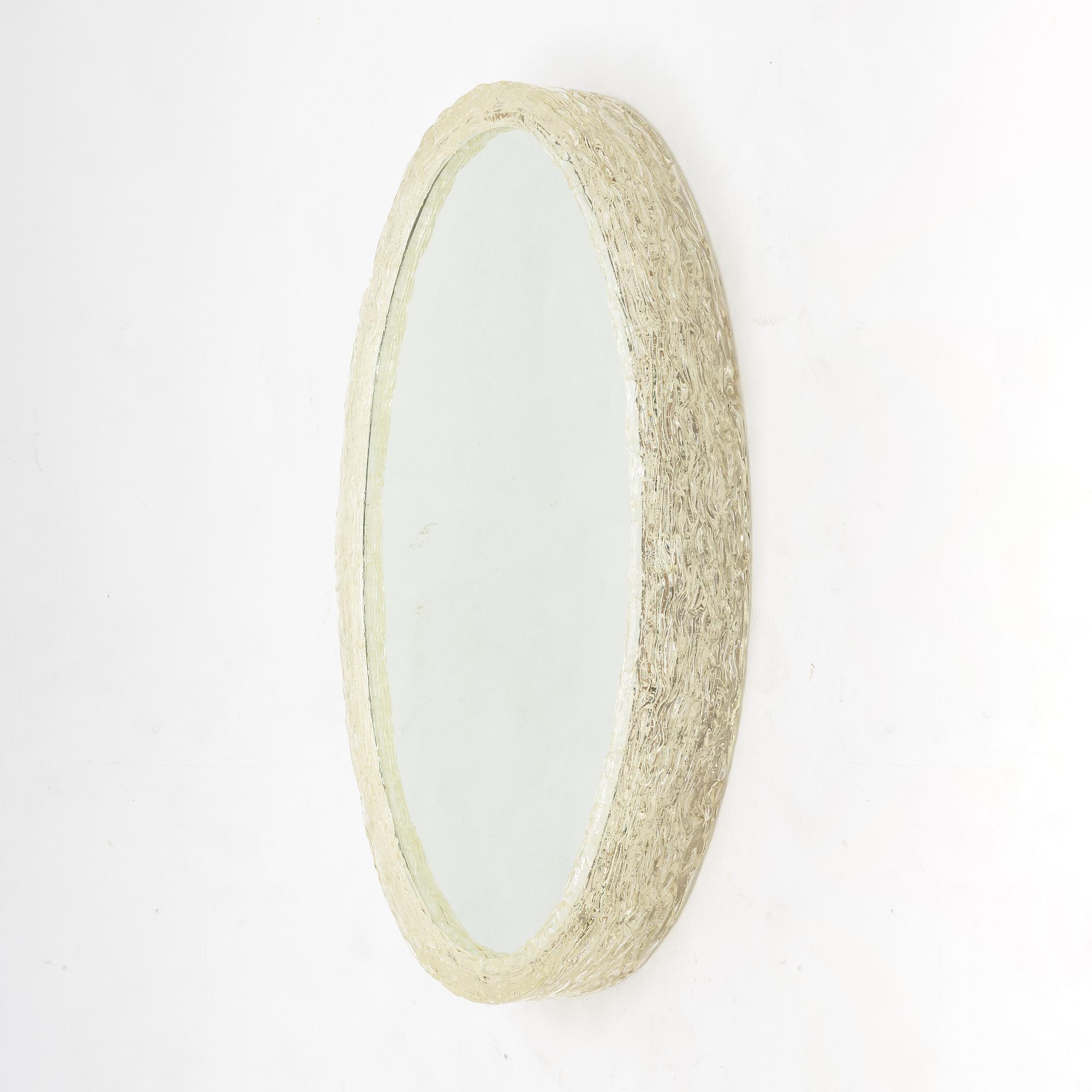 A mirror with lighting, Rudolf Zimmermann, Bamberg, Germany, 1960's/70's.