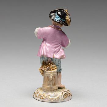 FIGURIN, porslin. Meissen, 1800-talets andra hälft.