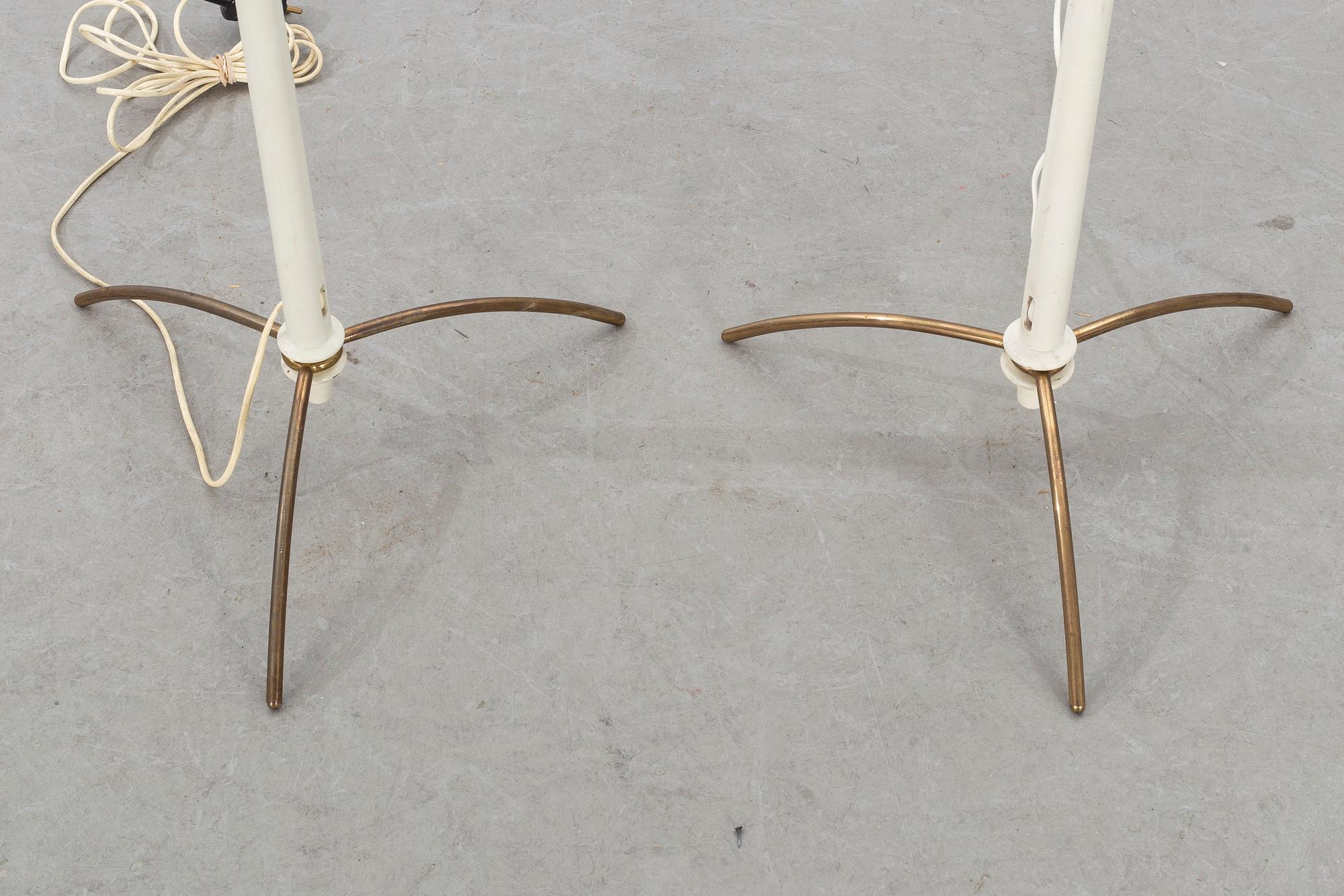 HANS-AGNE JAKOBSSON, a pair of floor lamps, second half of the 20th century.