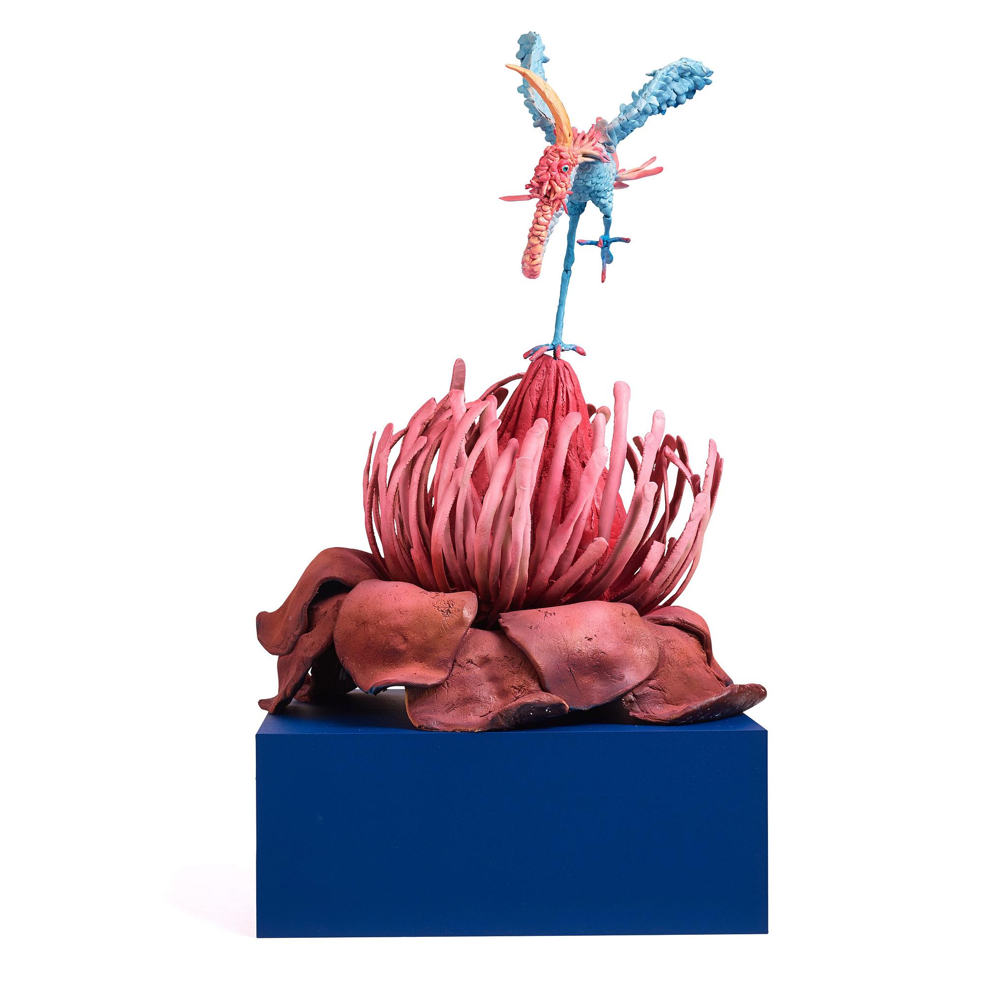 Nathalie Djurberg & Hans Berg, "One Last Trip to the Underworld (Strawberry Red and Blue)".