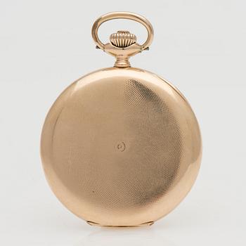 TASKUKELLO, Zenith, umpikuorinen, 14K kultaa, 1900-luvun alku.