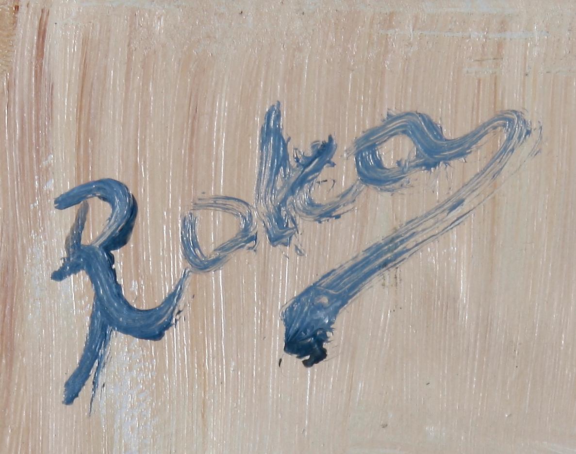 ROKA, CHARLES, olja på pannå, sign.