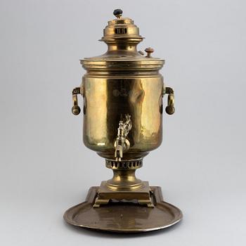 A brass samovar, Russia, ca 1900's.