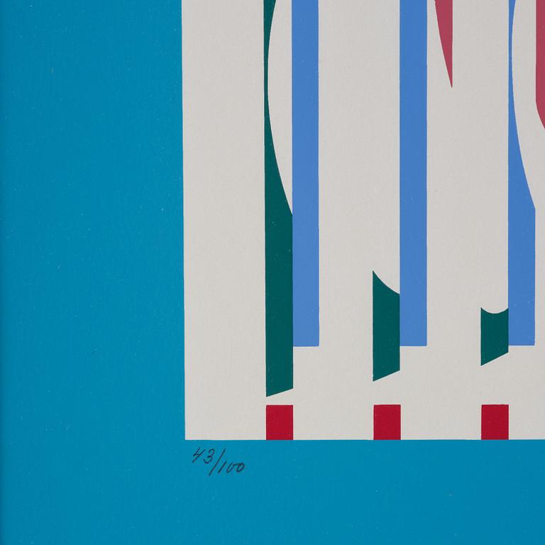 Yaacov Agam, Utan titel from: "Hommage aux Prix Nobel" (Nobelprismappen).