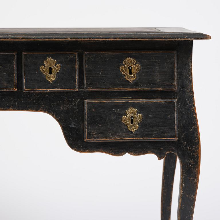 A Swedish rococo desk by L. Bolin (master in Stockholm 1759-1801).