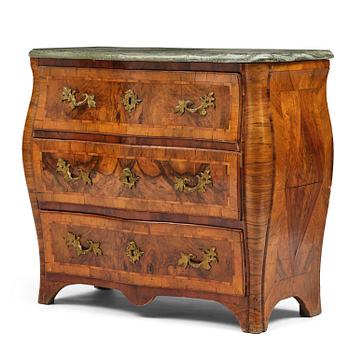 19. A Swedish rococo parquetry commode by C. Linning (master in Stockholm 1744-79).