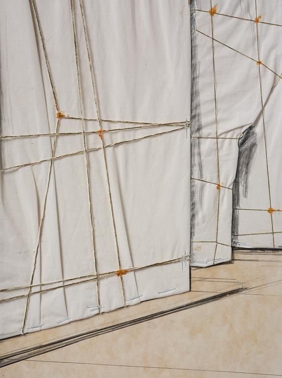 Christo Vladimirov Javacheff, "The Wall / Project for a Wrapped Roman Wall".