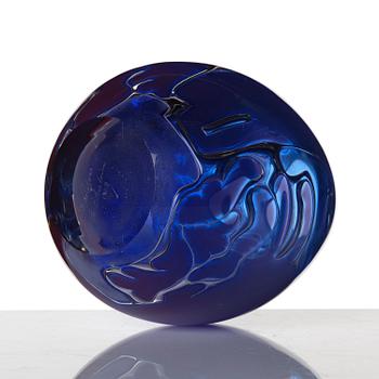 Edvin Öhrström, an ariel glass vase, Orrefors 1938, provenance Gustaf Bergqvist.