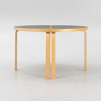 Alvar Aalto, a set of two model 95 tables, Artek, Finland.