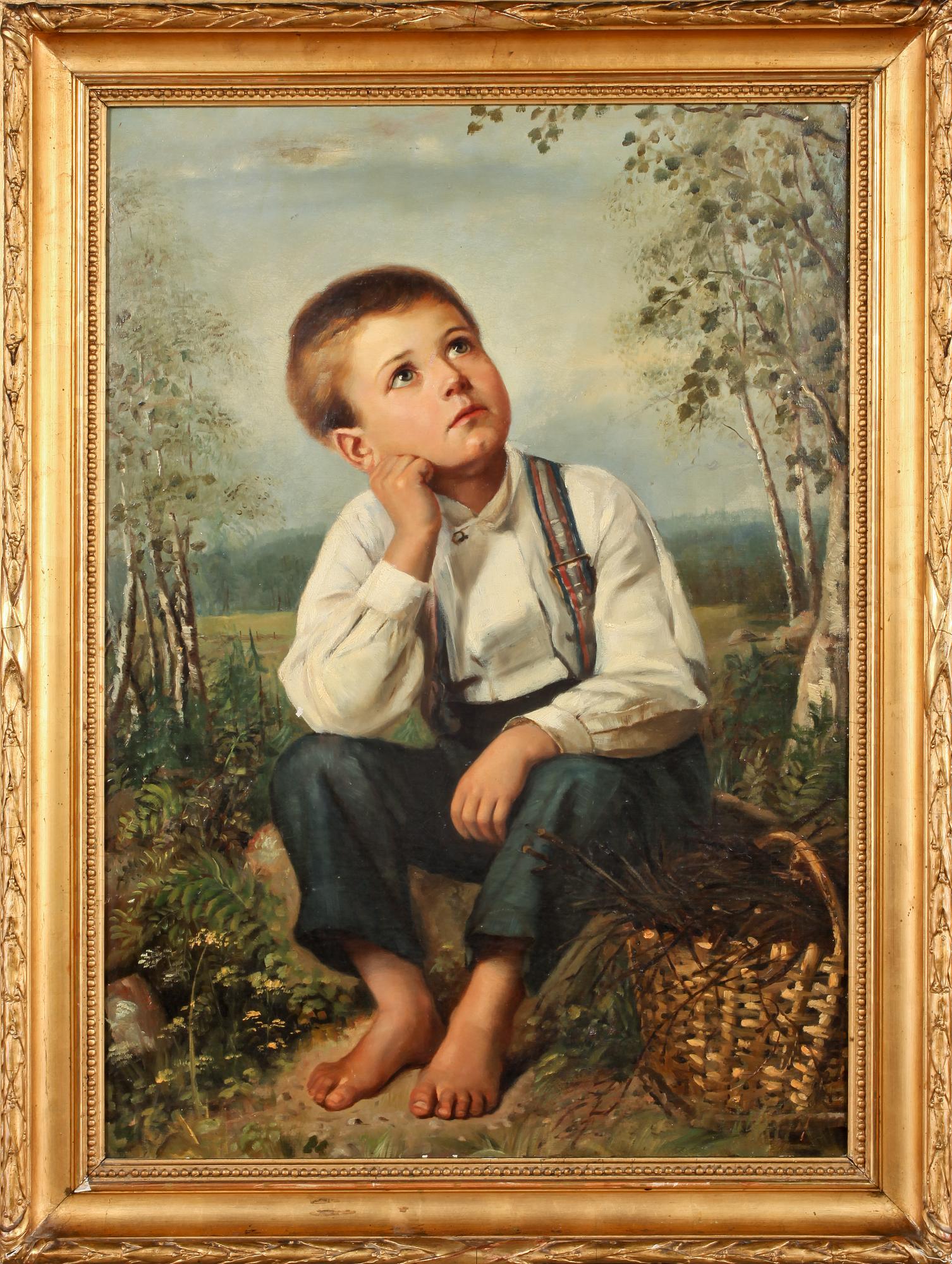 OKÄND KONSTNÄR, olja på duk, ej signerad, 1900-talets första hälft.