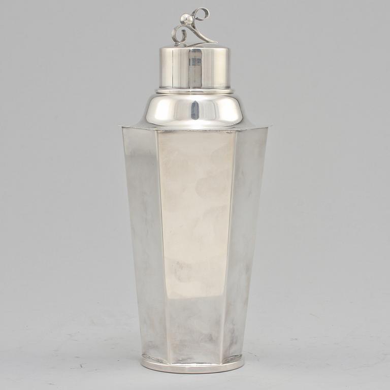 SHAKER, nysilver, art deco, 1900-talets andra kvartal.