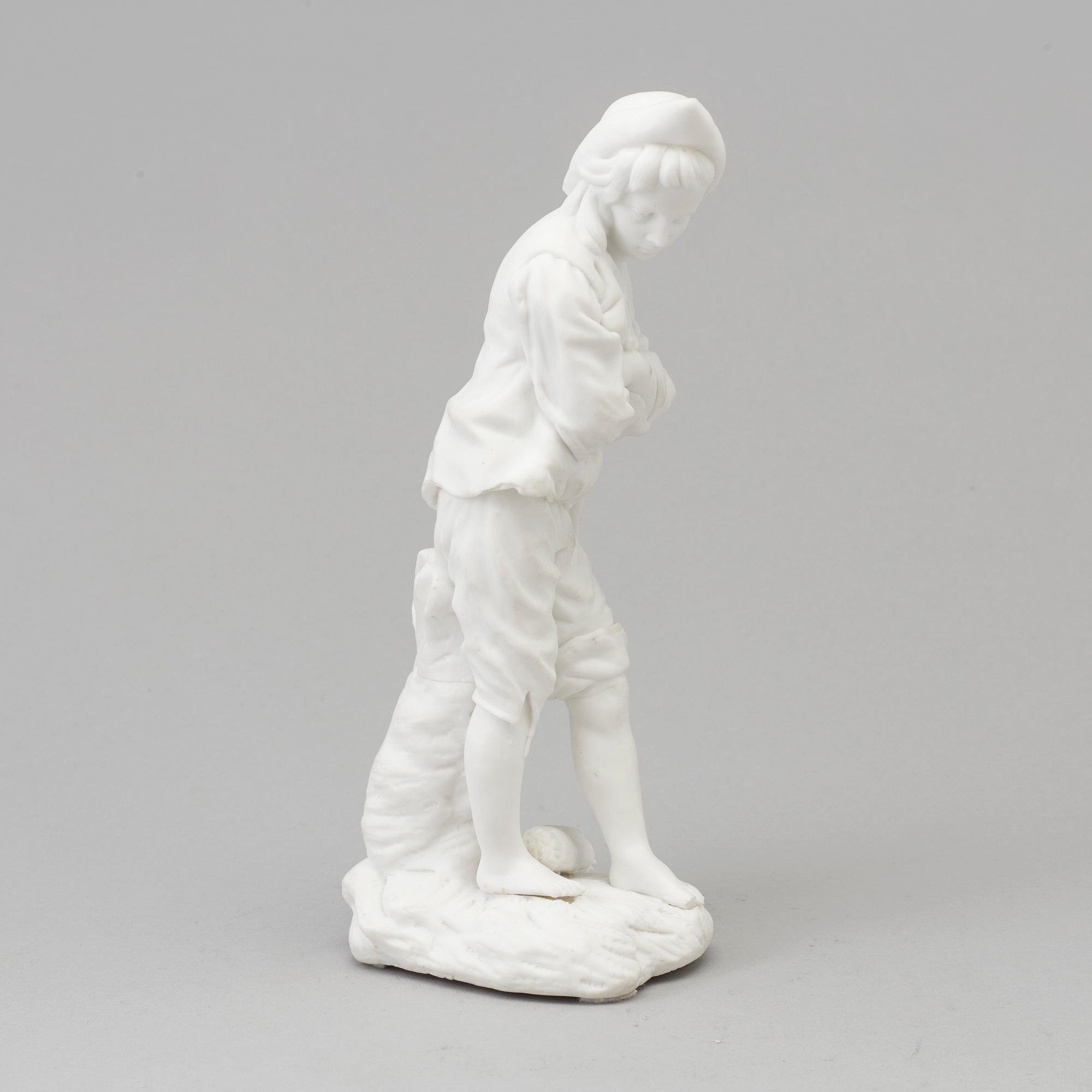 SKULPTUR, biskvi, efter Niderviller, omkring 1900-tal.