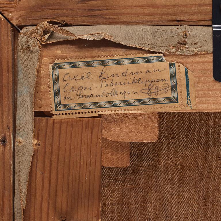 Axel Lindman, Capri, Tiberioklippan vid Sorrentohalvön.