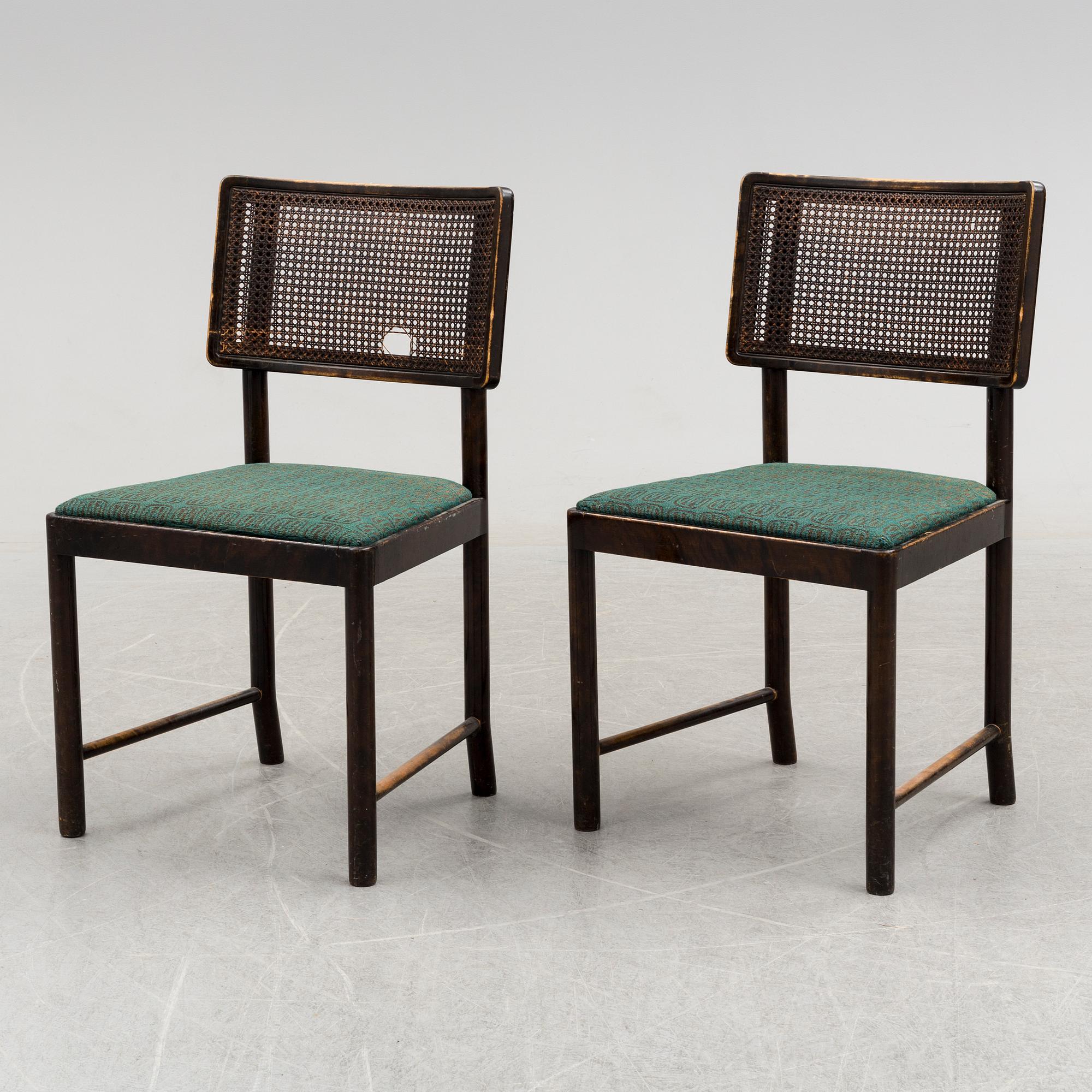 a set of four 'Bertil' chairs by Axel Einar Hjort, Nordiska kompaniet, 1934.