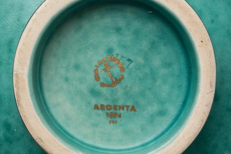 URNA och SKÅLAR, ett par, "Argenta",  Wilhelm Kåge, Gustavsberg.