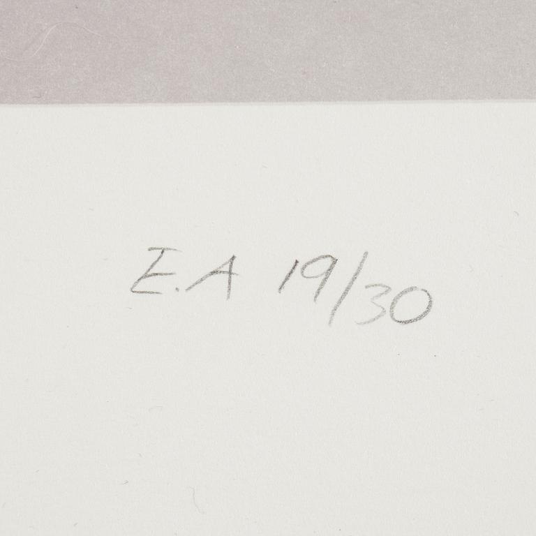 Yrjö Edelmann, färglitografi, 1991, stämpelsignerad EA 19/30.