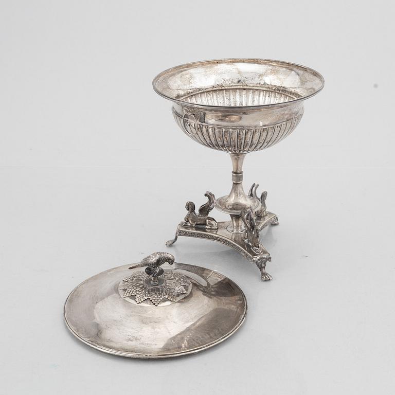 A Swedish Empire Silver Sugar Bowl, mark of Johan Petter Grönvall, Stockholm 1923.